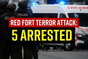 दिल्ली आतंकी हमला: लाल किला कार धमाका में 13 मौतें, NIA ने 5 गिरफ्तार किए